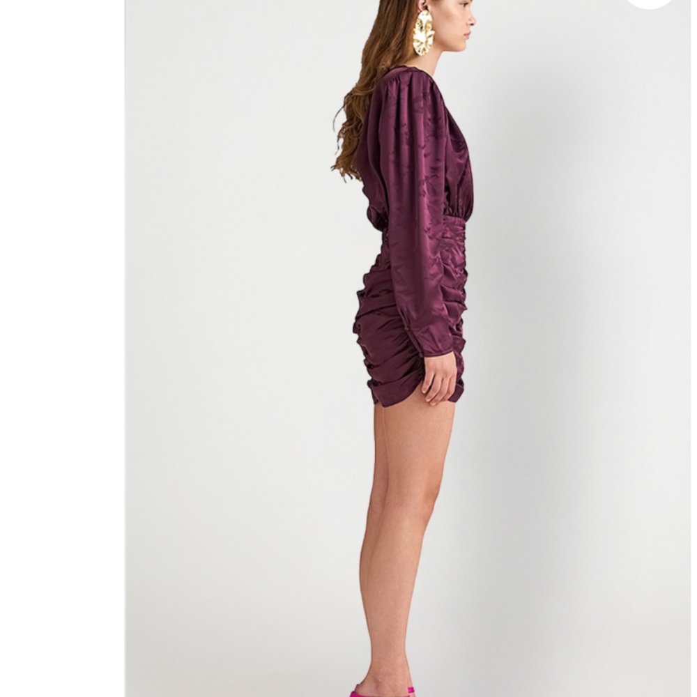 Ronny Kobo Plunge Neckline Michelle  Mini Dress